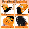 ShinyMatch Halloween 3D Pumpkin Spider Crew Socks 2 Pairs One Size Multicolor by Deal US