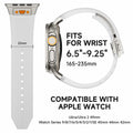 Jopinl Clear Silicone Watch Band for Apple Watch Ultra 49mm Transparent by Deal US
