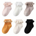 Zumou Toddler Lace Socks Ruffle Eyelet Princess 6 Pairs Size 6-8 Years by Deal US