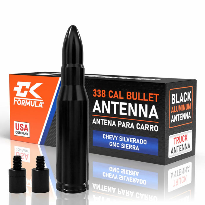 CK FORMULA 3.7 Inch Mini Black Antenna for Chevy Silverado GMC Sierra 1500 by Deal US