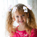 XEININVU Bee Hair Clips Toddler Girls Bowknot Hair Barrettes Yellow White 2PCS by Deal US