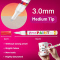 Oytra Permanent Waterproof Paint Marker Pen Yellow Oil Based All Surfaces by Deal US