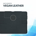 UZBL iPad Pro 13-inch 2024 Vegan Leather Case Magnetic Stand Black by Deal US