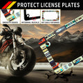 Motorcycle Cassette Tape License Plate Frame Stainless Steel 7x4 Inch by Deal US