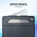UZBL iPad Pro 13-inch 2024 Vegan Leather Case Magnetic Stand Black by Deal US