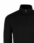 Vantage Apparel Men's Collegiate Micro Mesh 1/4 Zip Pullover Black Small by Deal US