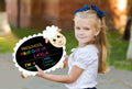 GROWTHMAGIC First Day of School Sign Sheep Shape Chalkboard 14x11 PVC by Deal US