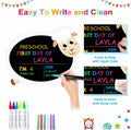 GROWTHMAGIC First Day of School Sign Sheep Shape Chalkboard 14x11 PVC by Deal US