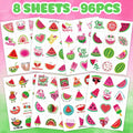 MeoIsDaBest Melon Pre-Cut Temporary Tattoos 96PCS Watermelon Green by Deal US