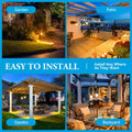 Brighfivey Rechargeable LED Gazebo Light Waterproof Hanging Candle Shape 1 Pack by Deal US