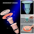 NILSTOREY Shower Floor Drain Backflow Preventer Valve Blue 2Pack ABS by Deal US
