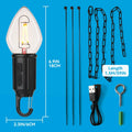 Brighfivey Rechargeable LED Gazebo Light Waterproof Hanging Candle Shape 1 Pack by Deal US