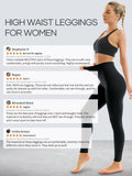 Laite Hebe 4 Pack High Waisted Yoga Leggings Soft Tummy Control Size L-XL by Deal US