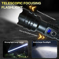 Wboxlizy Rechargeable Tactical Flashlight Waterproof Super Bright Black by Deal US