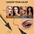 YIWANLLE 2in1 Magic Eyebrow Pencil 3D Microblading Fork Tip Light Brown 1 Count by Deal US