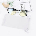 Eluckya 4PCS Microfiber Soft Eyeglass Sunglasses Pouch Drawstring White Grey by Deal US