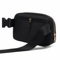 Gitus Personalized Fanny Pack Crossbody Bag for Girls Black Letter Patch by Deal US