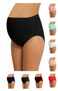 NBB Lingerie Women's Adjustable Maternity Panties High Cut Cotton Navy 3 Pack M by Deal US
