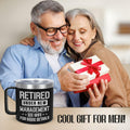 GAUDORA 14oz Stainless Steel Insulated Coffee Mug with Lid - Black Funny by Deal US