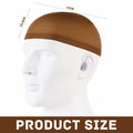 Arcjunys 8Pcs Nylon Stretchy Wig Caps for Women Lace Front Wigs Skin Brown by Deal US