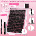 Anforlin Eyelash Extension Kit 280pcs Thick Volume D Curl 14-22mm Black by Deal US