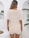 OUKODS Womens 2 Piece Summer Short Sleeve Top & Shorts Set Apricot Size S by Deal US