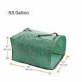 Sheporse 2-Pack 53 Gallon Reusable Garden Bags Green Yard Waste Polyethylene by Deal US