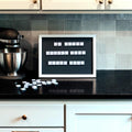 Stiles 16x12 Magnetic Letter Board Wooden Message Board Black Industrial by Deal US