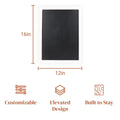 Stiles 16x12 Magnetic Letter Board Wooden Message Board Black Industrial by Deal US