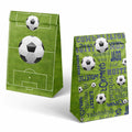 Outego Soccer Party Favor Bags with Stickers 24 Count Green Paper Soccer by Deal US