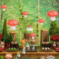 Lotus Mann 6PCS 14" Red Mushroom Lanterns Fairy Tale Party Decor by Deal US