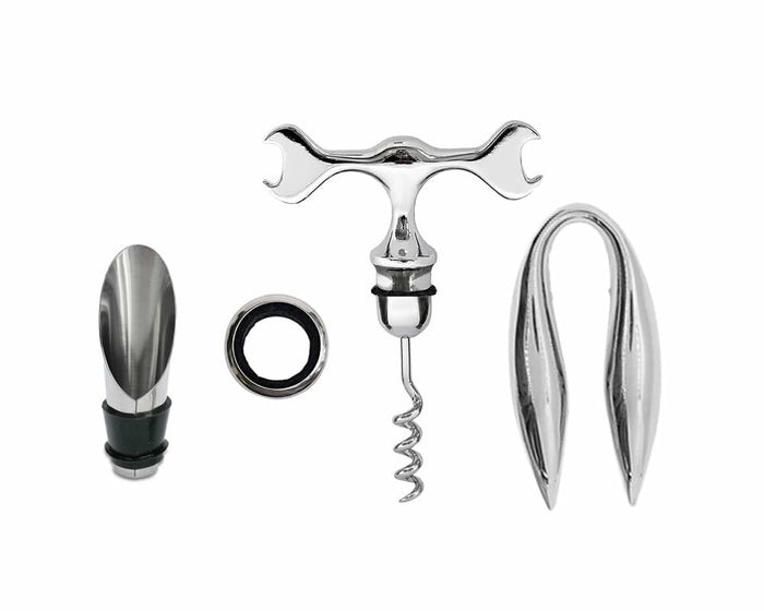 Lutong 3-in-1 T Bar Spanner Corkscrew Wine Opener Set Chrome Zinc 1 Count by Deal US