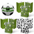 Outego Soccer Party Favor Bags with Stickers 24 Count Green Paper Soccer by Deal US