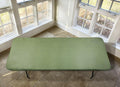 Covers for the Home Elastic Vinyl Fitted Table Cover Basketweave Green 5'x30" by Deal US