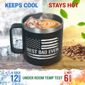 AXIARA 14oz Maroon Stainless Steel Insulated Coffee Mug Retirement Gift by Deal US