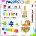 Pasimy 62 Pc 3D Colorful Rainbow Bulletin Board Set DIY Crepe Paper Rolls by Deal US