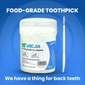 VICJIA Unflavored Tooth Floss Picks Dental Flossers 500 Count L+ Portable by Deal US