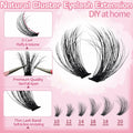 Anforlin Fluffy Lash Clusters 60D D Curl 14-22mm 280 PCS Black by Deal US