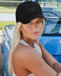 AWAYTR American Flag Trucker Snapback Hat Black One Size by Deal US