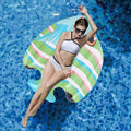 DIMAR GARDEN Inflatable Pool Fish Float Raft 59x47 Green by Deal US