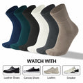 HENNY RUE Men's Cotton Crew & Mid-Crew Socks Casual Mixed Color Size 6-10 by Deal US