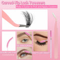 Anforlin Fluffy Lash Clusters 60D D Curl 14-22mm 280 PCS Black by Deal US