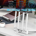 ecjtu 350FT Cat6 Ethernet Cable UTP PoE 24AWG CCA White with 25 Cable Ties by Deal US