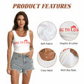 WELLATENT Cowboy Tank Shirt Western Cowgirl Crop Top White Size S by Deal US