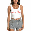 WELLATENT Cowboy Tank Shirt Western Cowgirl Crop Top White Size S by Deal US