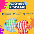 DIMAR GARDEN Inflatable Pool Fish Float Raft 59x47 Green by Deal US