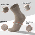 HENNY RUE Men's Cotton Crew & Mid-Crew Socks Casual Mixed Color Size 6-10 by Deal US