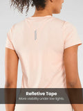 ALLZERO Feel Fit Workout Top Soft Short Sleeve Pink Heather Size L by Deal US