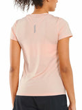 ALLZERO Feel Fit Workout Top Soft Short Sleeve Pink Heather Size L by Deal US