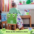Breling 4 Pcs Animal Chair Covers 15.7x13.8 Inch Elephant Frog Pig Giraffe by Deal US